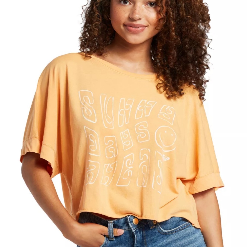 Roxy Sunny Smiles SS Tee size SMALL NWTS